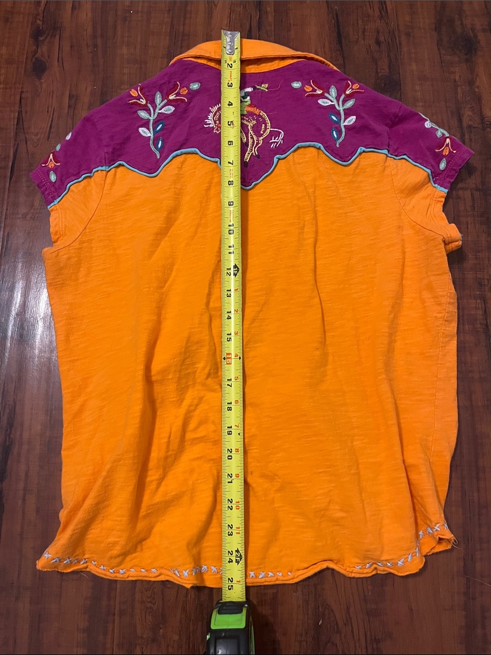 Double D Ranch cap sleeve blouse - Picture 6 of 7